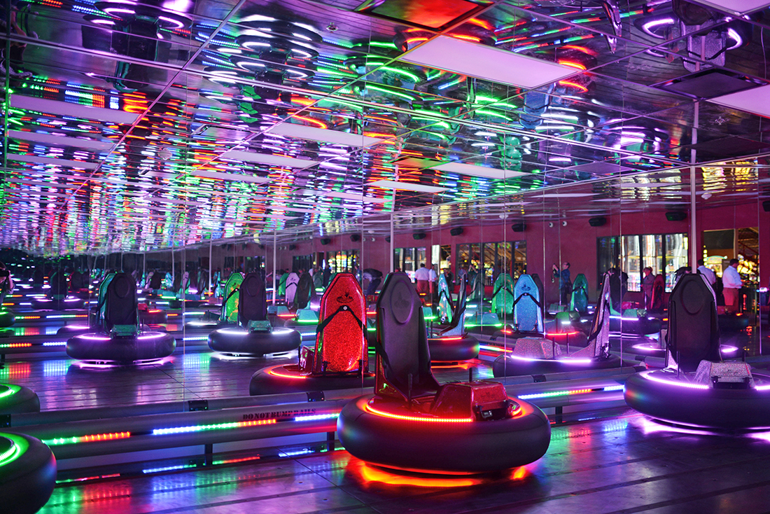 bumper cars at bryant park