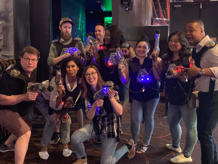 Laser tag office party
