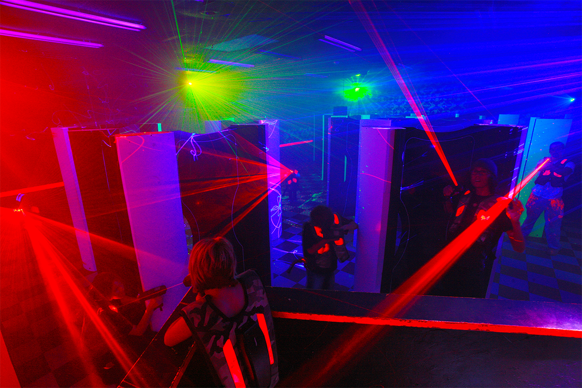 pin stack laser tag