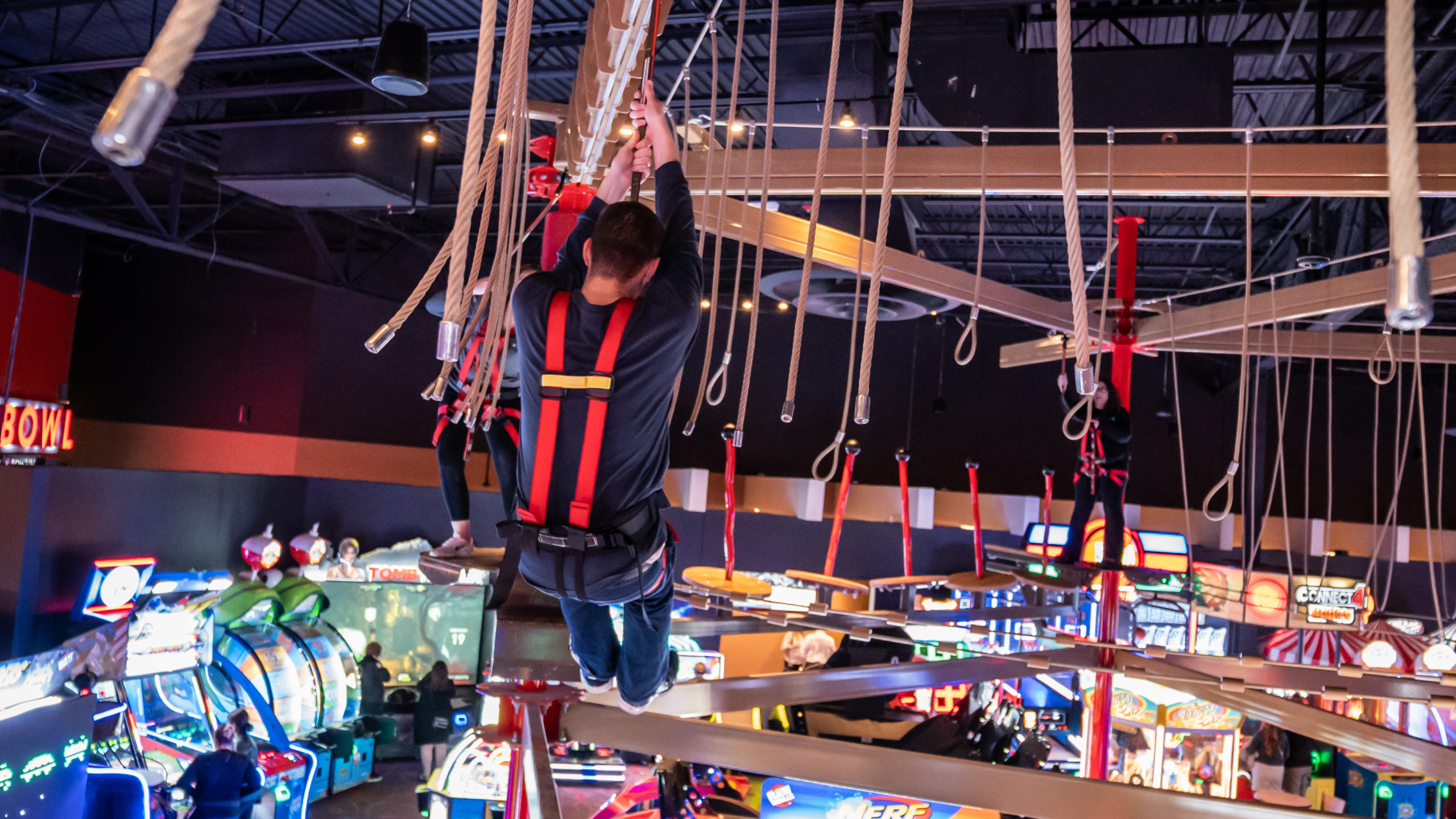 Indoor High Rope Course Team Building Activities Near Me